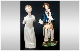 Lladro Figure together with a 'Rex' Spanish Figure A/F