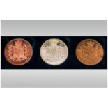 Retro Pattern Collection Coins Boxes proof quality coins showing 1839 & Queen Victoria on one face