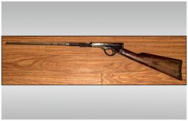 Quackenbush model 1 push barrel top loading air rifle .20 calibre circa 1910 rare working fine