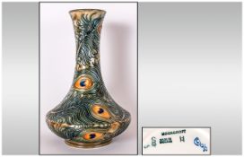 Moorcroft Modern Designed Vase ' Phoenix ' Design. Date 1996. Designer Rachel Bishop. 11.25 Inches