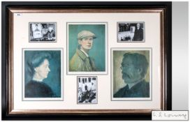 L.S.Lowry 1887-1976 Pencil Signed Limited Edition And Numbered Print, 3 in total and painted in