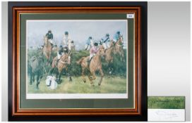 Sue Wingate Pencil Signed Ltd and Numbered Edition Colour Print, Title ' National Heroes ' Grand