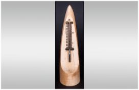 Ivory Desk Barometer. 6.25 Inches, with Inscribed Scale.