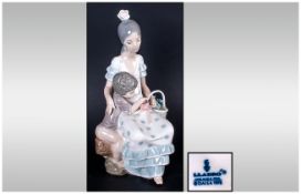 Lladro Figure Gypsy Vendors. Model Num.4993. Sculpture J. Hverta. Issued 1978-1985. Excellent