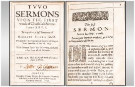 17thC Dated 1636 'Sermons Upon the First Words of Christ' printed by Thomas Harper for Lawrence