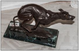 Danbury Mint by Ann Richmond Sculpture 'The Greyhound'.