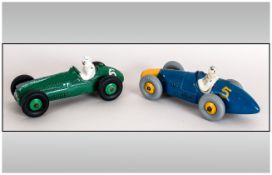 Vintage Dinky Toys - Die cast Metal Racing Cars ( 2 ) In Total. 1/ Ferrari and Driver, Num.234 2/