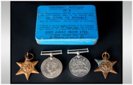 Anti Gas Tin Containing 4 Medals (no ribbons)