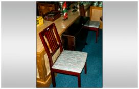 Modern Drop Leaf Table With Two Chairs, Height 29 Inches, Width 41 Inches