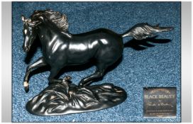 The Franklin Mint Porcelain Sculpture 'Black Beauty'.