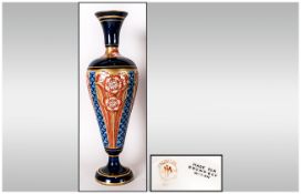 James Macintyre Aurelian Ware Tall Vase. c.1897-1898. Made For Brown & Co, Wigan. Stands 12.25