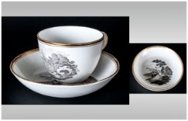 Early 19th Century Porcelain Cup and Saucer.