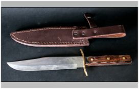 German Hunting knife with leather Scabbard