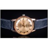 Gents Hamilton Automatic Wristwatch, ESTOPIL gilt dial with baton numerals and date aperture.