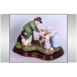 Border Fine Arts - Hand Painted Studio Ltd Edition Beatrix Potter Tableau ' We Wished Them Good-