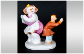 Coalport - From The Snowman Series. Tableau ' Dance The Night Away ' Original Box and Certificate.