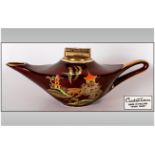 Rouge Royale Carlton Ware Cigarette Lighter In The Form of Aladdin's Lamp. 3 Inches High & 8