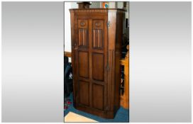 Early To Mid 20thC Hall Cupboard, Panelled Front, Height 70 Inches 32x17 Inches Deep