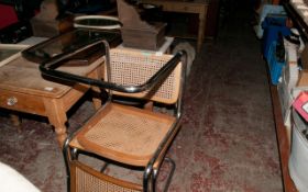 2 Wicker Dining Room Chairs.