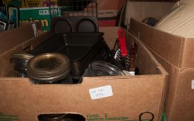 Box of Assorted Kitchen Items.