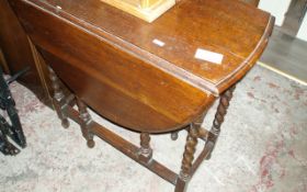 Drop Leaf Wooden Table.