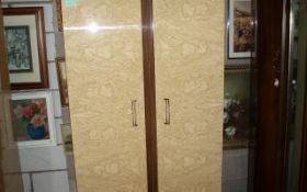 Double Wooden Wardrobe.