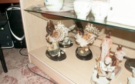 Set of 3  Owl Figurines.