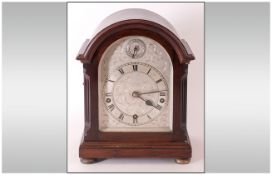 Asprey Of London Fine Mahogany Dome Cased Striking & Chiming Mantle Clock, features silvered