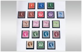 A Fine Collection Of GB Stamps from QW-QEII. There are 12 QV Issues including 1 1/2d mint 1/- and