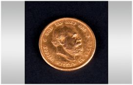 10 Gulden Willem III 1876 Coin