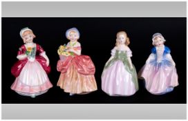 Royal Doulton Collection of Four Small Figurines - 1/ Dinky Doo. HN.1678. Height 4.75 Inches. 2/