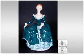 Royal Doulton Figurine ' Janine ' HN.2461. Designer J. Bromley. Height 7.5 Inches. Mint Condition.