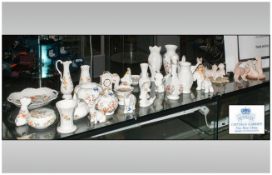 Large Collection Of Aynsley Pottery including various animal figures, trinket pots, vases etc.