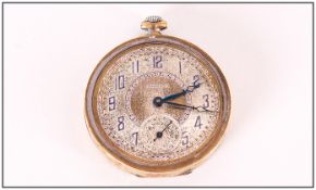 Medana Dial Swiss Hand Winding Circular Pocket Watch. c.1910. Two Tone Dial. Reg Num.702532.