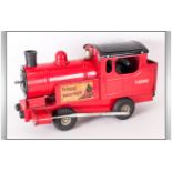 Tri-ang Puff Puff Fire Engine Overall Good Condition, Length 18 Inches, Height 9 Inches.