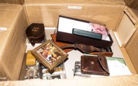 Misc Lot Of Oddments And Collectables, Comprising Gold Plated Albert Chain, Pistol Fob, Plated