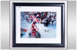 Carl Fogarty Signed Photograph, mounted & signed