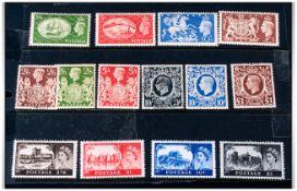 GB Fine Stamps, Fourteen G VI & QEII Issues, Mainly Mint there are a few mint definitives of