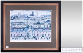 L.S.Lowry 1887-1976 Pencil Signed Limited Edition Coloured Print Of 850 Only. Titled 'Britain At