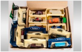 Collection of Boxed Cars including Lledo, Tetley Teabags etc