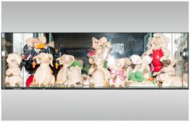 Fourteen Resin Decorated Piggin Pigs, All In Different Humorous Situations. Various Sizes.