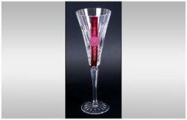 Waterford - Ltd Edition Cut Crystal Champagne Flute. Part of The Twelve Days of Christmas