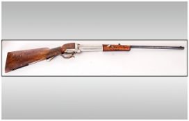 25 Oscar Will Bugelspanner 1915 Gallery Air Rifle in large .25 calibre smoothbore, surprisingly