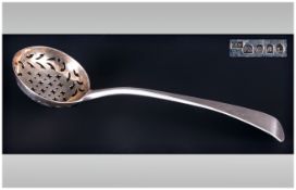 George III Silver Fruit Preserve Spoon. Hallmark London 1796. Makers Mark H.S. Solomon Hougham. 6.75