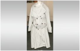 Ivory Coloured Full Lenght St Michaels Coat,with belt tie.