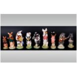 Beswick Pig Promenade 9 Piece Full Band Set. Comprises John ( Conductor ) Matthew ( Trumpeter )