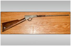 Quackenbush model 1 push barrel top loading air rifle .20 calibre circa 1910 rare working fine