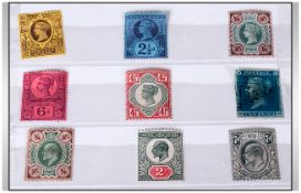 GB Fine Stamps, Nine Very Good Issues Including Six Q.V Stamps five of which are mint plus a 2d