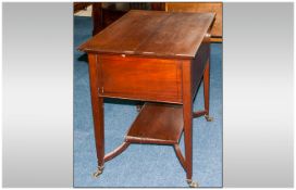 An Edwardian Mahogany 'Surprise' Pop Up Drinks Cabinet By Mappin & Webb The Fitted Interior