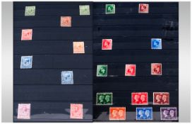 A Fine Collection Of GB Stamps from QW-QEII. There are 12 QV Issues including 1 1/2d mint 1/- and